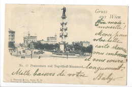 30339 - Gruss Aus Wien  Praterstern Und Tegetthoff Monument 1898 - Prater