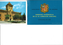 ANDORRA PRIMER CATÁLOGO DE MONEDAS EMISSIONS NUMISMÁTIQUES DE S.E. EL COPRINCEP EPISCOPAL.(C.V CATALOGOS) - Bischöfliche Viguerie