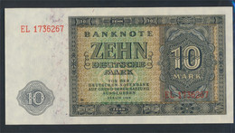 DDR Rosenbg: 343d, KN 7stellig, Davor Zwei Buchstaben, Mit Plattennummer Bankfrisch 1948 10 Deutsche Mark (9810829 - 10 Deutsche Mark