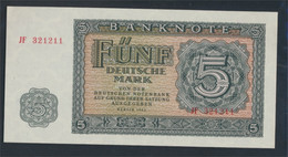 DDR Rosenbg: 349a, KN 6stellig, Davor Zwei Buchstaben Bankfrisch 1955 5 Deutsche Mark (9810838 - 5 Deutsche Mark