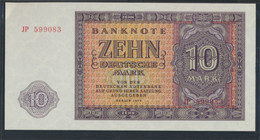 DDR Rosenbg: 350a, KN 6stellig, Davor Zwei Buchstaben Bankfrisch 1955 10 Deutsche Mark (9810836 - 10 Deutsche Mark