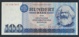 DDR Rosenbg: 363c, Kontrollnummer 7stellig, Computersatz Ab 1986 In Umlauf Gebraucht (III) 1975 100 Mark (9810711 - 100 Mark