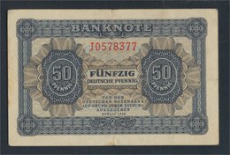 DDR Rosenbg: 339d KN 7stellig, Davor Ein Buchstabe Gebraucht (III) 1948 50 Deutsche Pfennig (9810769 - 50  Deutsche Pfennig