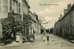 Anglure * Rue De Sézanne * Café ...LOYE * Villageois - Anglure