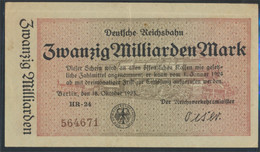 Berlin Pick-Nr: S1022 Inflationsgeld Der Deutschen Reichsbahn Berlin Gebraucht (III) 1923 20 Milliarden Mark (9810807 - 20 Miljard Mark