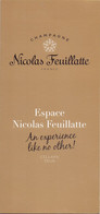 Pub Reclame Dépliant Folder - Champagne Nicolas Feuillatte - Chouilly - Alcools