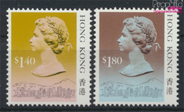 Hongkong 548II-549II (kompl.Ausg.) Postfrisch 1988 Königin Elisabeth II. (9788901 - Unused Stamps