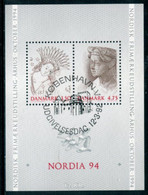 DENMARK 1992 NORDIA '94 Philatelic Exhibition Block Used   Michel Block 8 - Gebruikt