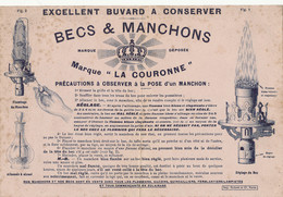 BU 2544 /   BUVARD - BECS & MANCHONS  LA COURONNE  (24,00 Cm X 16,00 Cm) - Electricité & Gaz