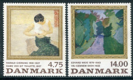 DENMARK 1991 Paintings MNH / **.   Michel 1016-17 - Unused Stamps