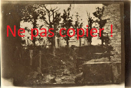 PHOTO BELGE 9e DE LIGNE - LES RUINES DE L'EGLISE DE CAESKERKE PRES DE DIXMUDE BELGIQUE - GUERRE 1914 1918 - 1914-18
