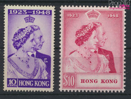 Hongkong 171-172 (kompl.Ausg.) Postfrisch 1948 Silberhochzeit Des Königspaares (9788854 - Unused Stamps