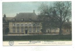 Trazegnies Château ( Carte Colorisée ) - Courcelles