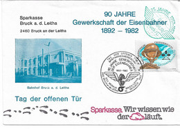 2130z: Österreich 1992, Sparkasse Bruck An Der Leitha, "Eisenbahn"- Gewerkschaft- Motiv - Bruck An Der Leitha