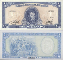 Chile Pick-number: 134Aa Uncirculated 1962 1/2 Escudo - Chile