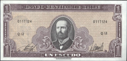 Chile Pick-number: 136, 7 Digit Uncirculated 1964 1 Escudo - Cile