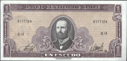 Chile Pick-number: 136, 7 Digit Uncirculated 1964 1 Escudo - Chile