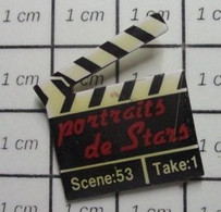 1622 Pin's Pins / Beau Et Rare / THEME : CINEMA / CLAP DE REALISATEUR PORTRAITS DE STARS EMISSION TELE - Cinéma