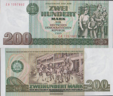 DDR Rosenbg: 364b, Computersatz, Austauschnote, Not Spent Uncirculated 1985 200 Mark - 200 Mark