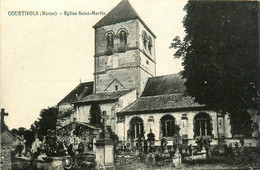 Courtisols * L'église St Martin Et Le Cimetière Du Village - Courtisols