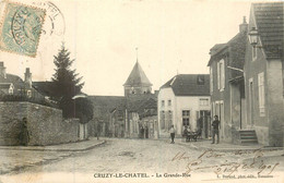 CRUZY LE CHATEL La Rue Grande Rue - Cruzy Le Chatel