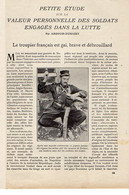 VP20.109 - Guerre 14 / 18 - Extrait De La Revue ¨ La Science Et La Vie ¨ Valeur Personnelle Des Soldats Engagés .... - Documenten