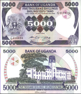 Uganda Pick-Nr: 24b Bankfrisch 1986 5000 Shillings - Ouganda