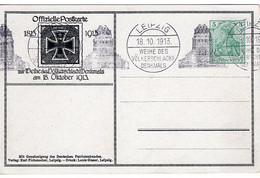 53025 - Deutsches Reich - 1913 - 5Pfg PGAKte "Voelkerschlachtdenkmal " SoStpl LEIPZIG - WEIHE DES VOELKERSCHLACHTDENKMAL - Covers & Documents