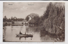 4040 NEUSS, Stadtgartenteich, Ruderpartie - Neuss