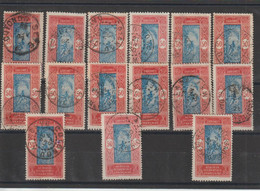 Dahomey 1925-26 Série Courante 74 Oblit Used En 15 Exemplaires Pour Oblitérations - Gebruikt