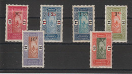 Dahomey 1925-26 Série Courante Surchargée 79-84, 6 Val * Charnière MH, Petites Rousseurs Sur 82 - Unused Stamps