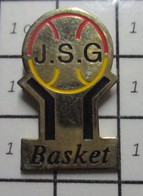 1722 Pin's Pins / Beau Et Rare / THEME : SPORTS / CLUB DE BASKET-BALL JSG - Basketball