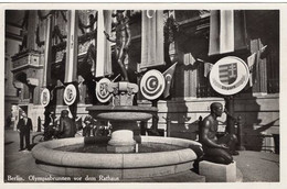 53062 - Deutsches Reich - 1936 - AnsKte "Olympiabrunnen Vor Dem Rathaus", Ungebraucht - Jeux Olympiques