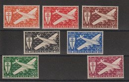 Océanie 1948 Série Londres PA  7-13, 7 Val ** MNH - Airmail