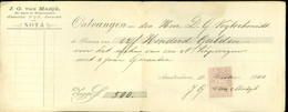KWITANTIE FISCAAL ZEGEL Uit 1900 Van MAZIJK AMSTERDAM * 500 GULDEN  (12.156g) - Steuermarken
