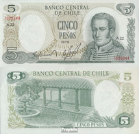 Chile Pick-Nr: 149a Bankfrisch 1975 5 Pesos - Chili