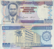 Burundi Pick-Nr: 37A Bankfrisch 1997 500 Francs - Burundi