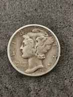 10 CENTS / 1 MERCURY DIME ARGENT 1945 PHILADELPHIE USA / SILVER - 1916-1945: Mercury (kwik)