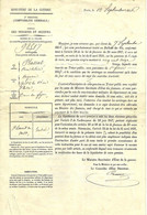 1856 MINISTERE DE LA GUERRE FIXATION PENSION Brigadier Plassat St Benoit Du Sault (Indre) 3 Signatures VOIR SCANS - Historical Documents