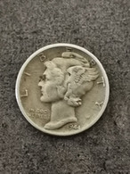 10 CENTS / 1 MERCURY DIME ARGENT 1944 PHILADELPHIE USA / SILVER - 1916-1945: Mercury