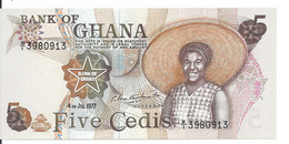 GHANA 5 CEDIS 1977 UNC P 15 B - Ghana