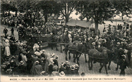 Mâcon Fêtes Des 29,30 Et 31 Mai 1909 Arrivée De La Cavalcade Quai Sud Char De L'Harmonie Municipale Tank Saône-et-Loire - Macon