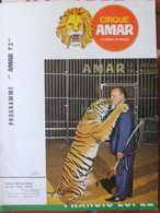 Programme Cirque Amar 72  - 1972 - Programmi