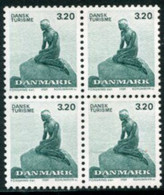 DENMARK 1989 Organised Tourism Centenary Block Of 4 MNH / **..   Michel 943 - Unused Stamps