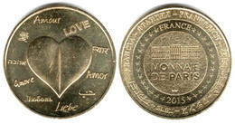 France - Monnaie De Paris - 2015 - Amour (Version Dorée) - 2015