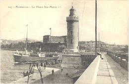 CPA - 13 -  107. MARSEILLE - Le Phare Ste-Marie - I. C. - Puerto Viejo (Vieux-Port), Saint Victor, Le Panier