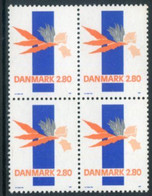Delcampe - DENMARK 1987 Contemporary Art Block Of 4 MNH / **.   Michel 889 - Ungebraucht