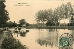 Mareuil Sur Ay * Le Port * Bateau Péniche - Mareuil-sur-Ay