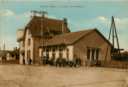 Fismes * La Gare , Vue Extérieure * Ligne Chemin De Fer De La Marne - Fismes