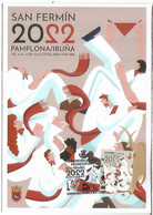 PAMPLONA NAVARRA SAN FERMIN 2022 MAT PRESENTACION - Lettres & Documents